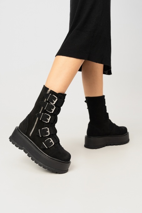 Ghete - Luna - Velur Black - 6