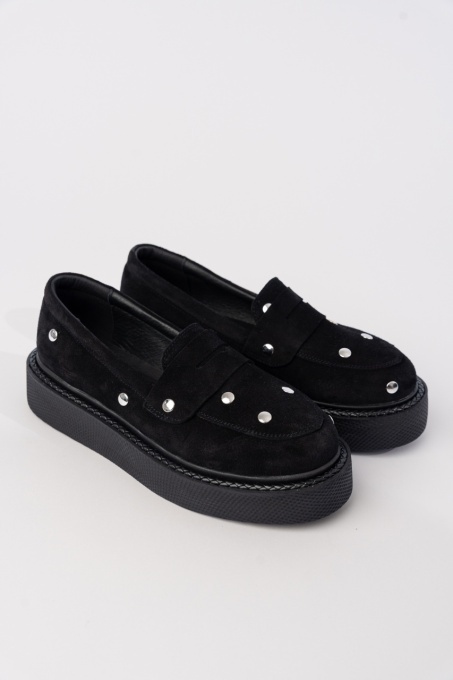 Mocasini - Dune - Punk - Negru Velur - 3