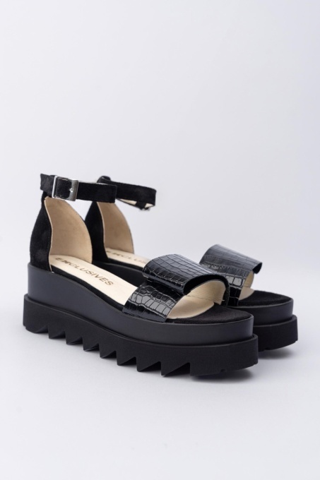 Sandale - Belle - Croco Black - 3