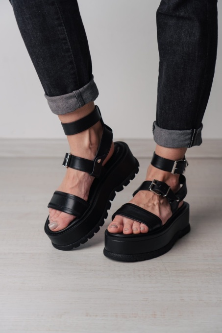 Sandale - . Glami - Negru - 4