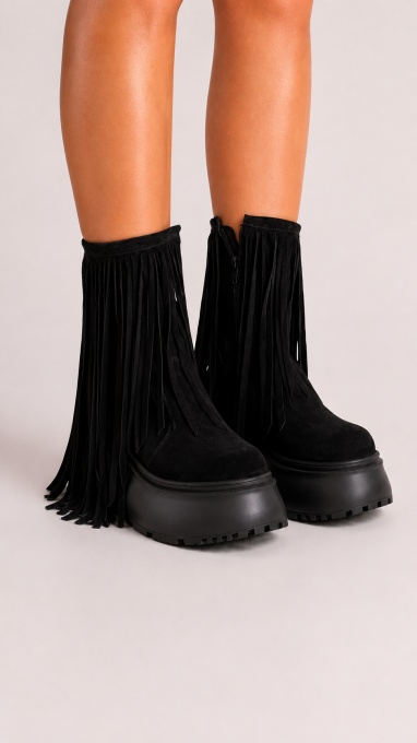 Ghete - Fringe Fury - Velur Black - 3