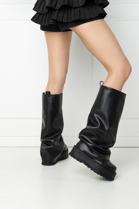 Ghete - Slouchy Long - Negru - 2