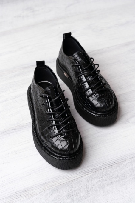 Pantofi - Play - Croco Black - 2