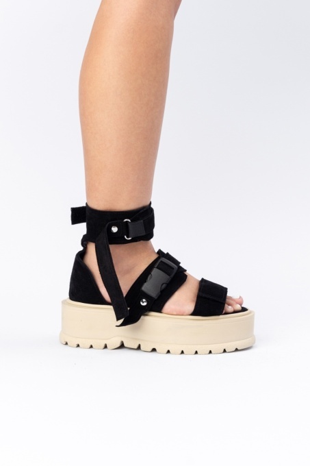 Sandale - Core - Negru Velur - 5