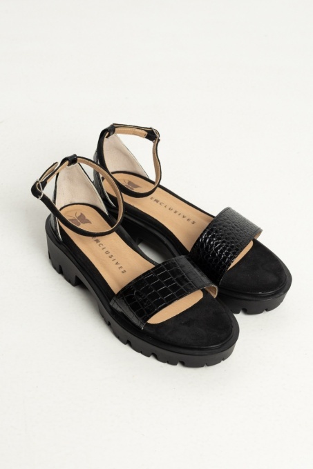 Sandale - Friday - Croco Black 2.0