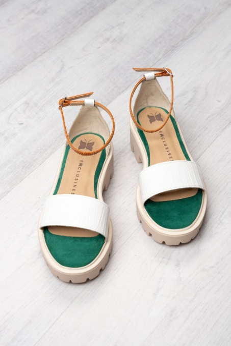 Sandale - Friday - Croco White - 3
