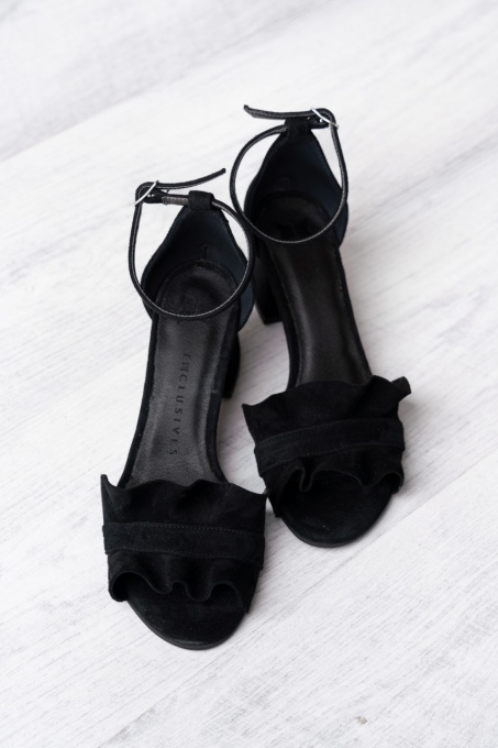 Sandale - Ruffles - Black - 5cm - 3