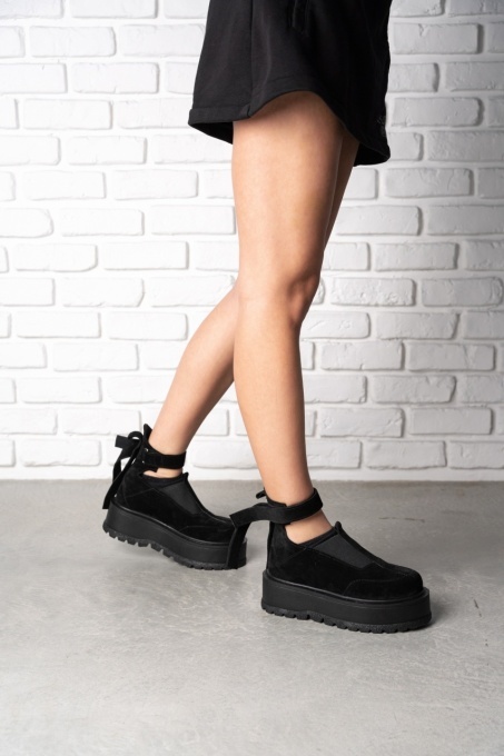 Sneakersi - Cali - Negru Velur - 5