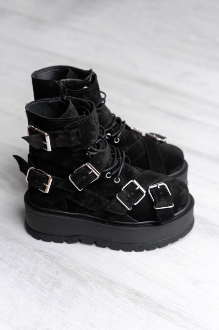 Bocanci - Heavy Duty - Negru Velur