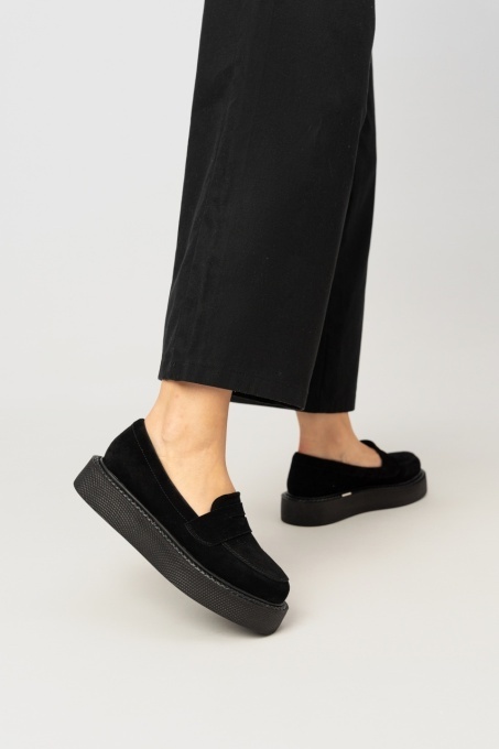 Mocasini - Dune - Negru Velur - 6