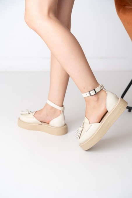 Pantofi - Augustino - Croco Nude - 10