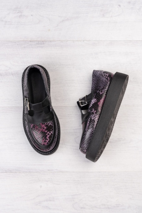 Pantofi - Celine - Purple Snake - 3