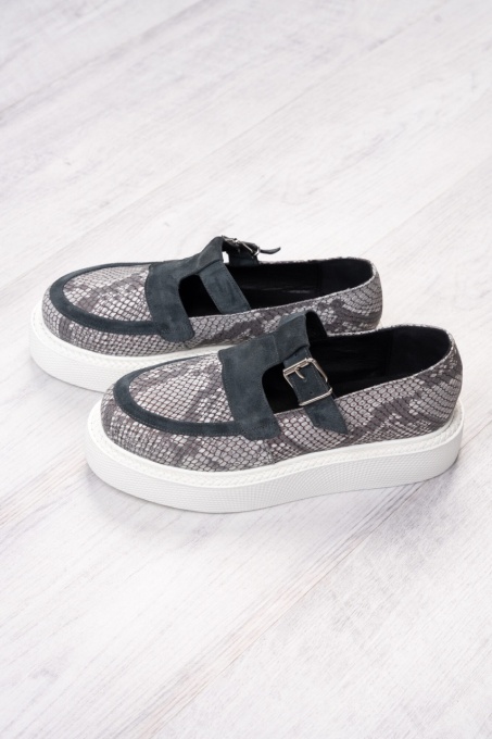 Pantofi - Celine - Snake Grey - 3