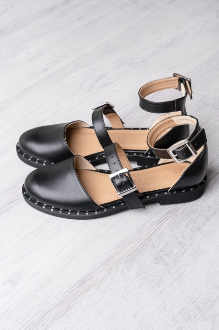 Pantofi - Double Belt - Negru - 4