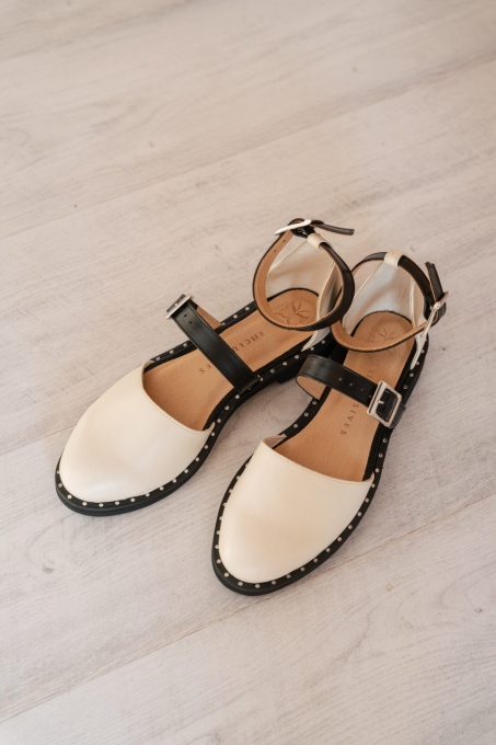 Pantofi - Double Belt - Nude - 3