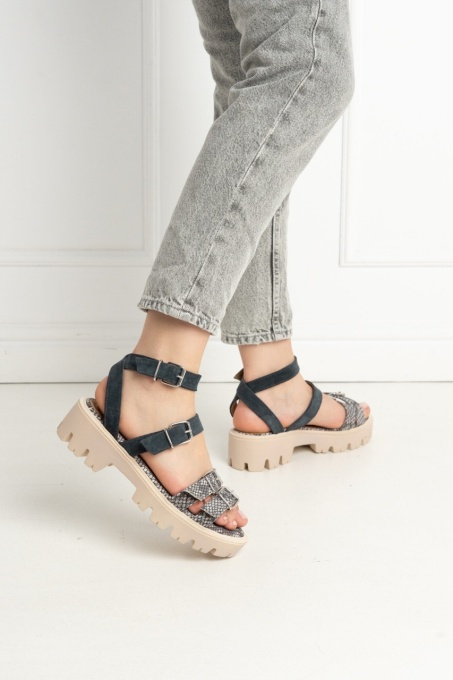 Sandale - Lugo - Snake Grey - 3