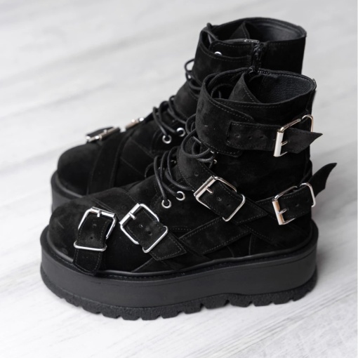 Bocanci - Heavy Duty - Negru Velur - 4