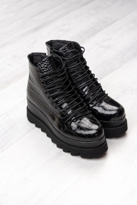 Ghete - Lyon - Croco Black