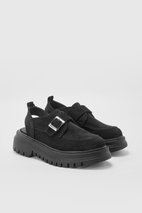 Pantofi - Flow - Negru Velur - 2