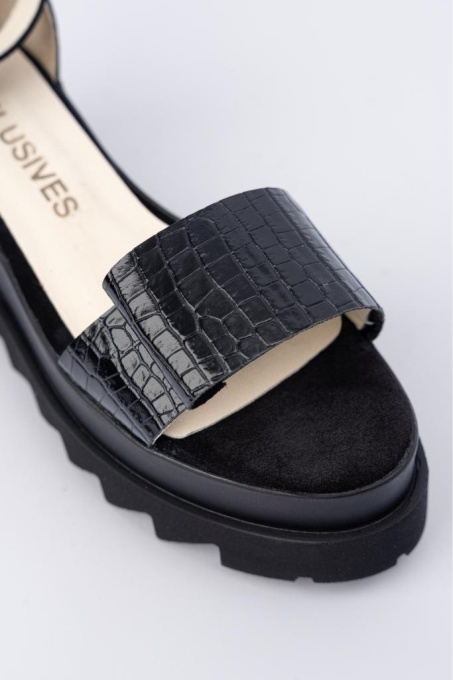 Sandale - Belle - Croco Black - 4