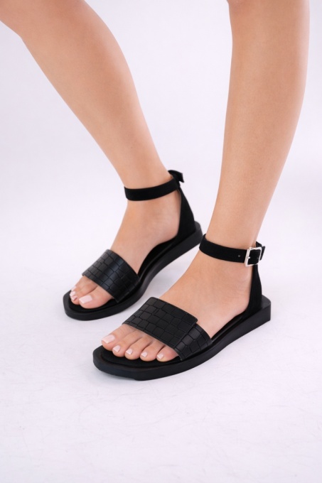 Sandale - Coquette - Croco Black - 2