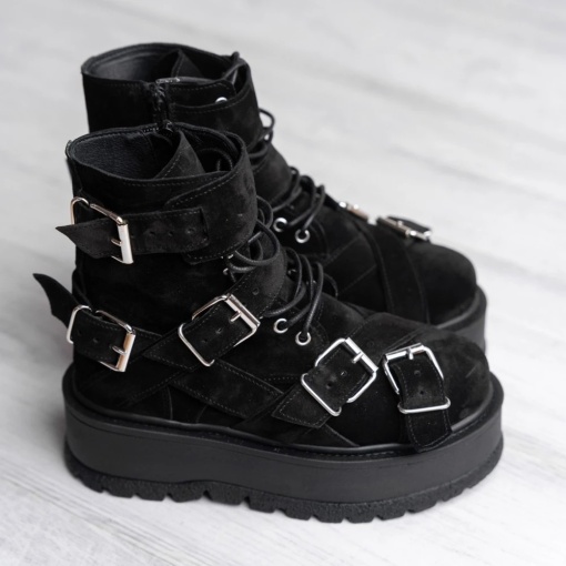 Bocanci - Heavy Duty - Negru Velur
