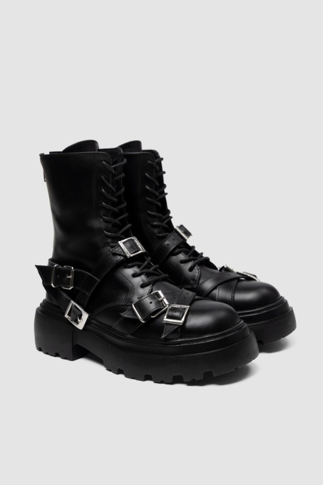 Ghete - Buckle Fury - Negru - 2