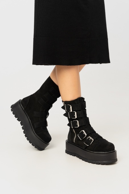 Ghete - Luna - Velur Black - 4