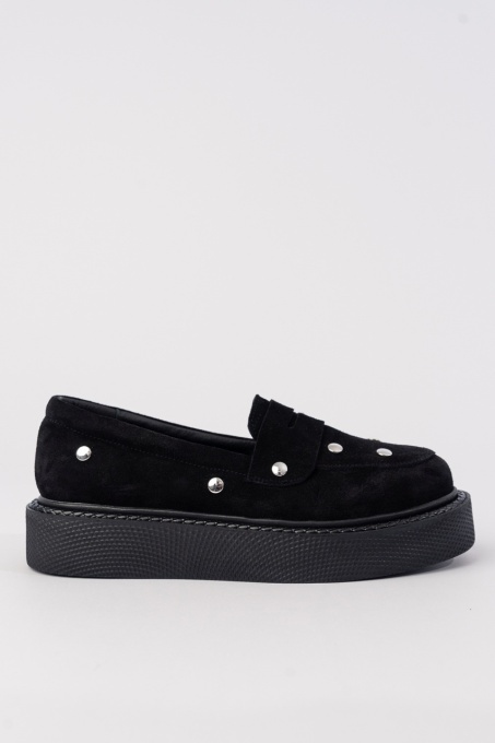 Mocasini - Dune - Punk - Negru Velur