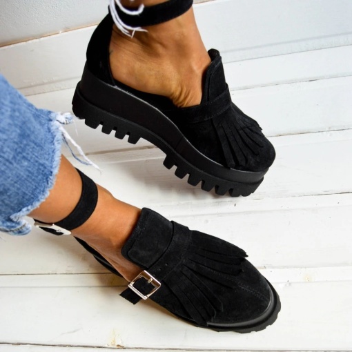 Pantofi - Amur - Black - Talpa Inalta - 3