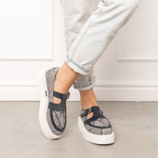 Pantofi - Celine - Snake Grey - 7