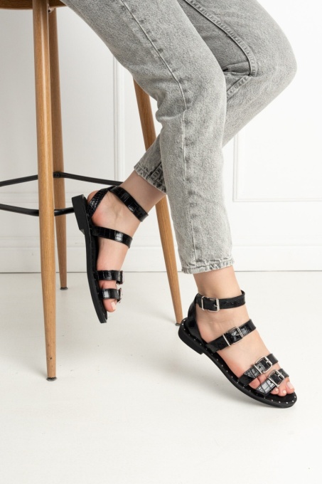 Sandale - Lugo - Croco Black - 4