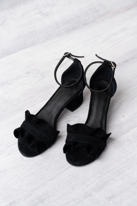 Sandale - Ruffles - Black - 5cm - 4