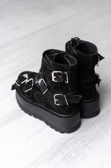 Bocanci - Heavy Duty - Negru Velur - 2
