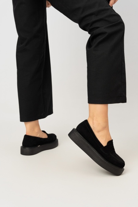 Mocasini - Dune - Negru Velur - 7