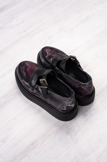 Pantofi - Celine - Purple Snake - 4