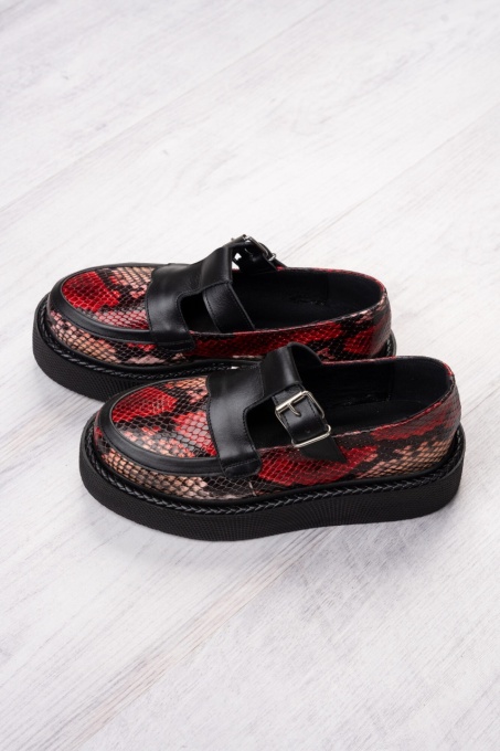 Pantofi - Celine - Red Snake - 2