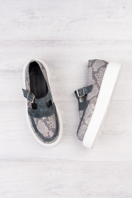 Pantofi - Celine - Snake Grey - 4