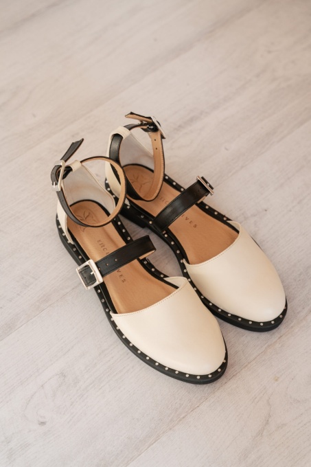 Pantofi - Double Belt - Nude - 4