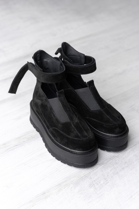 Sneakersi - Cali - Negru Velur - 3