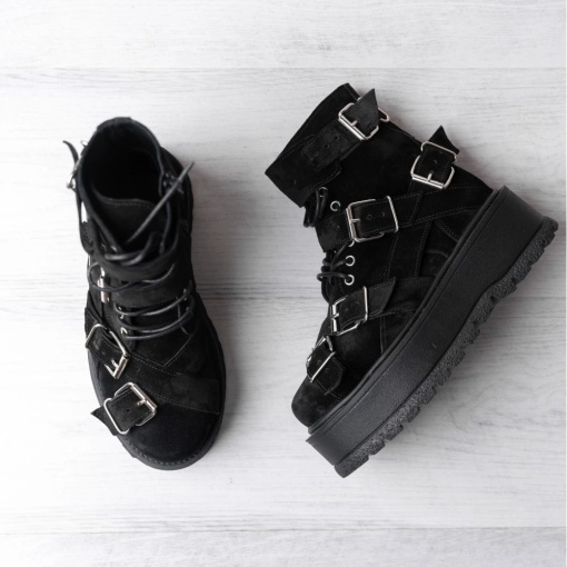 Bocanci - Heavy Duty - Negru Velur - 5