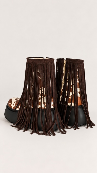 Ghete - Fringe Fury - Cow Print - 3