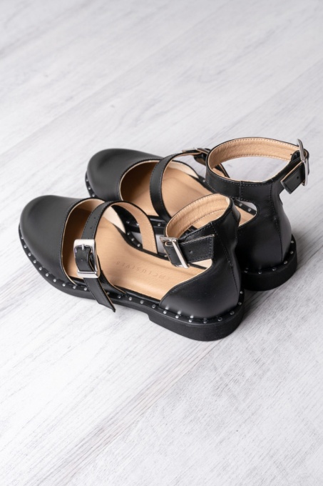 Pantofi - Double Belt - Negru - 2