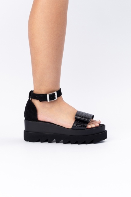 Sandale - Belle - Croco Black - 5