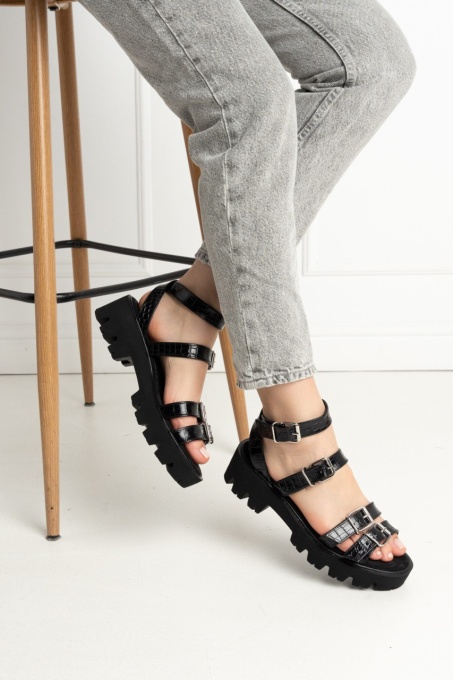 Sandale - Lugo - Croco Black 2.0 - 4