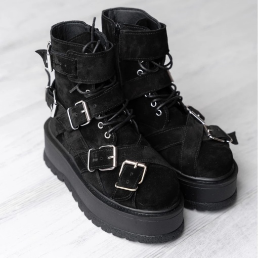 Bocanci - Heavy Duty - Negru Velur - 2