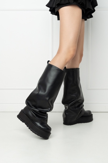 Ghete - Slouchy Long - Negru - 4