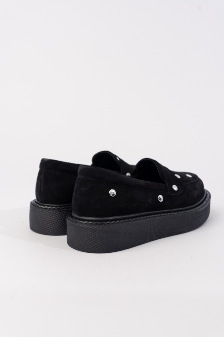 Mocasini - Dune - Punk - Negru Velur - 2