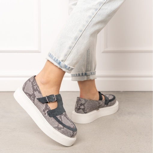 Pantofi - Celine - Snake Grey - 8