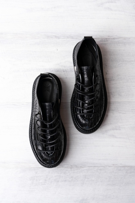 Pantofi - Play - Croco Black - 4